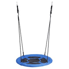 40″ Waterproof Saucer Tree Swing Set Outdoor Round Swing for Children Blue