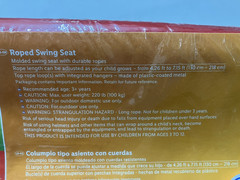 New Playtive Roped Swing Seat Red Ages 3+