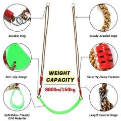Tree swing climbing rope red disc swing seat (Not With Tree straps)