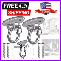 2Pack Heavy Duty Swing Hanger 180° Ceiling Swing Mount 1000 LBS Capacity Heav…