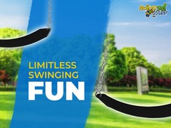 SWING SET STUFF INC RESIDENTIAL BELT SEAT BLACK WITH 5.5 FT. UNCOATED CHAIN 0126