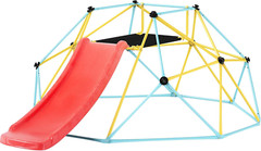Climbing Dome, 8FT Geometric Dome Climber with Slide, Jungle Gym Supports 600LBS