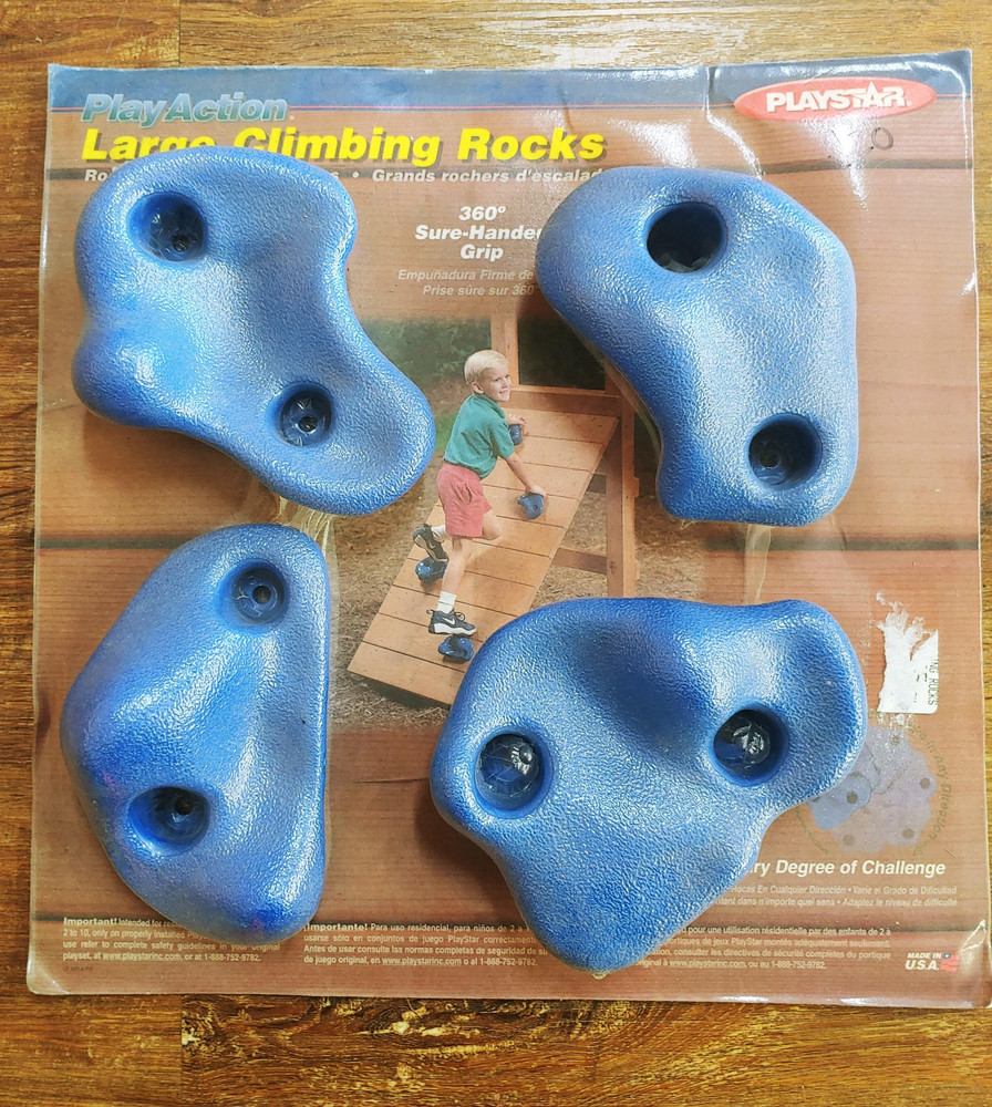 New Play Action PlayStar Large Climbing Rocks 4 Pieces PS 7830