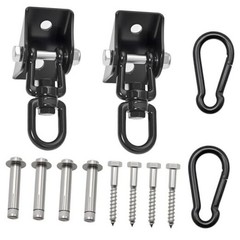 Heavy Duty Swing Hangers,1200 lb Hammock Hanging kit,360°Rotating Swing