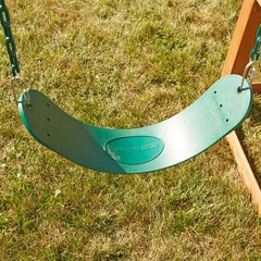 WS 5100 2 Pack of Green Swing Seats with Ring/Trapeze Combo Swing Swing Set R…