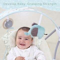 Baby Swing for Infant,Newborn Swing with Music,5 Speed Levels,Timing Setting,…