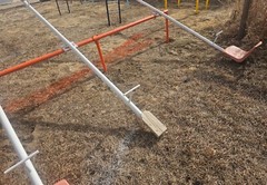 Vintage Teeter Totter Seesaw Six Kid 12 Foot School Playground Equipment