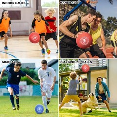 10″ Kickball Set with Carrying Bag – Dodge Balls for Kids & Adults, Outdoor Fun