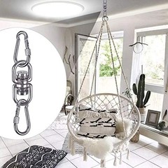 Heavy Duty Bearing Swing Swivel, 360° Rotational Hanging Accessory with 2 Qui…