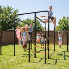 Jungle Gym Metal Swing Sets Monkey Bars Frame 550lbs for Kids Playground Set