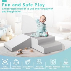 Foam Blocks Climbing for Kids: Toddler Toys for Indoor and Outdoor Fun – Soft…