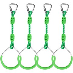 Ninja Jungle Ring Warrior Obstacle Course Trapeze Climbing Fist Swing Playset…