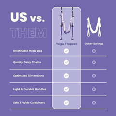 Home & Outdoor Swing Set | Easy Setup, 600Lb Capacity, Carrying Bag Included