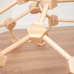 Wooden Climbing Dome Montessori Kids Indoor Jungle Gym Spider Climber L 1-6 Ages