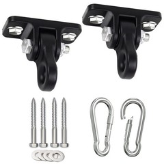Playground Swing Hangers – Heavy Duty Hanging Swing Hooks, Anti-Rust Aluminum…