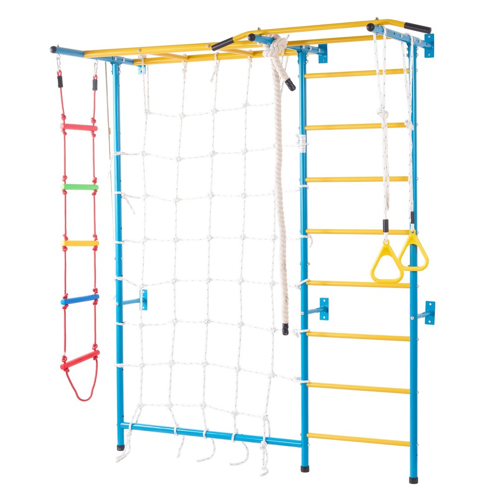 7-in-1 Indoor Jungle Gym Climbing Playset for Toddlers, Supports 220 lbs