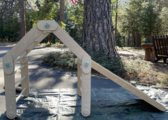 HappyMoon Montessori Climber Set w/ Rock Wall Ramp & Platforms ~ Pikler Triangle