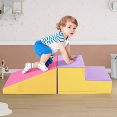 Step and Slide Climber for Infants & Toddlers Baby Soft Foam Structure Blocks