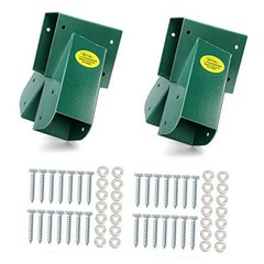 A-Frame 2 Brackets Swing Set Bracket with Mounting End Brackets(2Pcs-Green)