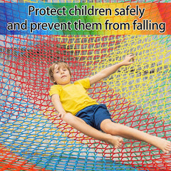 Climbing Cargo Net 6.5 X 9.8 Ft Large Kids Backyard Climbing Net Double Layers
