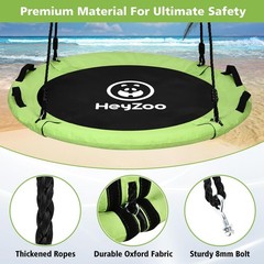 HeyZoo Tree Swing, Saucer Swing 40 Inch for Kids, 900lbs Weight Capacity, wit…