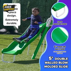 Park Metal Swing Set for Ages 3-8, 2 Swings, Standing Swing, Roman Glider