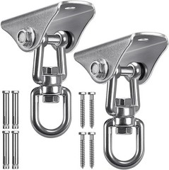 SELEWARE Stainless Steel Swing Silver2 – 360° Hanger ( 2 Pack )