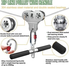 Zip Lines for Kids and Adults Outdoor Up to 500 Lbs, 304 Stainless Steel 100F…