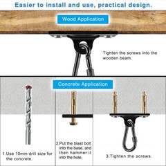 Heavy Bag Hangers Brackets, Punching Bag Hangers, Heavy Bag Ceiling Mount wit…