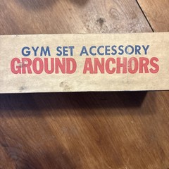 NOS Hedstrom Gym Set Accessory Ground Anchor Kit Anchors Clamps Leg Chains