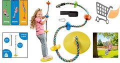 Children’s Tree Swing Nylon Seat Climbing Rope Set Playground Accessories