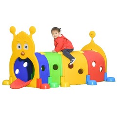 Kids Caterpillar Tunnel Climb-N-Crawl Play, 72.75″ x 39.25″ x 41.25″
