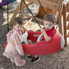 Rocket Swing for Two – Weather-Resistant Toddler Outdoor Swing for Ages 9M-3Y
