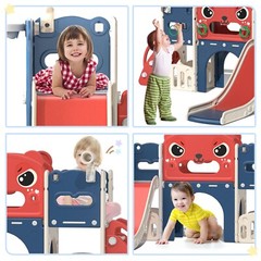 Toddler Climber Slide Playset Outdoor Indoor Freestanding Playground for Kids