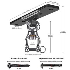 Heavy Duty Swing Hanger Swing Set Accessorie for Indoor Outdoor Playground Po…