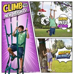 Trailblaze Ninja Warrior Obstacle Course for Kids – Ultimate Outdoor Fun 2×55…