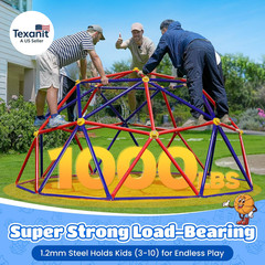 10FT Climbing Dome, Outdoor Jungle Gym for Kids with Climbing Grip – Geometric D