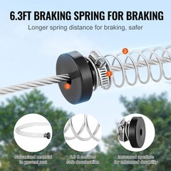 Uimoso 160 ft Zip Line Kit Trolley Slackers Zipline Up to 330 lb(Teens Only)