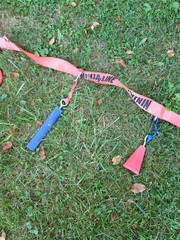 Over 50′ Of American Ninja Warrior Backyard Course Tree To Tree Or Post To Post