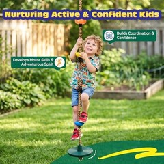 Connectable Tree Swing Combo for Kids Muticolor Connectable Swing (2 Pack)