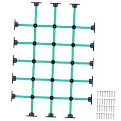 Climbing Net for Kids with Installation Base for 30″ × 48″ Wooden 30″ X 48″
