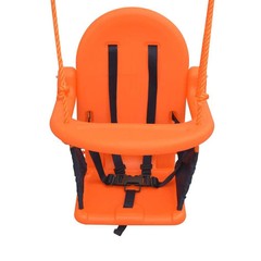 Toddler Swing Blue, Green, Orange Steel, Plastic Standard Durable