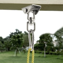 4 Pack Heavy Duty Swing Hangers Set, 1000 lbs Capacity 360°Rotate Stainless S…