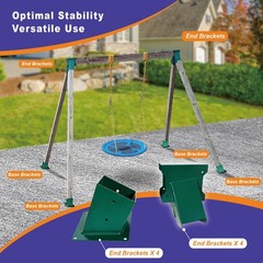 A-Frame Swing Brackets, 4×4 Base 4 Pcs (Inner Size 3.6″x3.6″) – Heavy Duty Sw…