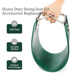Swing Seat, Replacement Swing with Metal Triangle Ring, Support 250lb Heavy