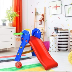 HONEY JOY Toddler Slide, Freestanding Climber Slide Playset for Multicolor