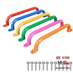 17 Inch Set of 6 with 6 Colors Steel Safety Playground Handles – Indoor