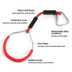 Hanging Ninja Rings, Fitness Gymnastic Rings Backyard Playground Training Equ…
