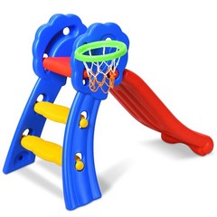 HONEY JOY Toddler Slide, Freestanding Climber Slide Playset for Multicolor