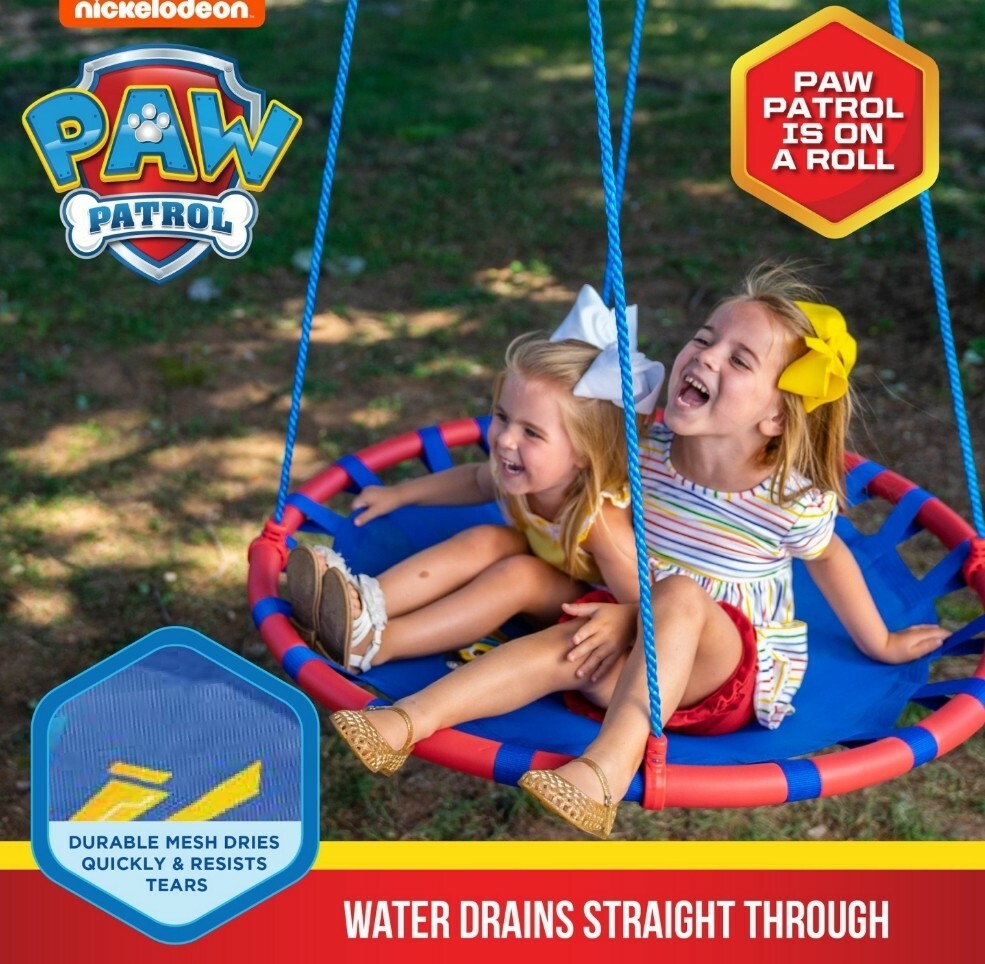 Swurfer Paw Patrol 40 Inch Saucer Swing Holds up to 250 pounds Ages 3 and Up